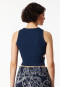Trägertop Doppelripp Cutouts admiralblau - SCHIESSER 150 Years