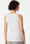 Strap top double rib white - SCHIESSER 150 Years