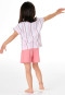 Pigiama corto a strisce rosa - Kids Nightwear