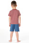 Pigiama corto a righe rosse - Kids Nightwear
