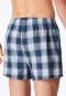 Boxershorts 2er-Pack Webware blau gemustert - Boxershorts Multipack