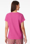 Shirt short sleeve v-neck fuchsia - Mix+Relax