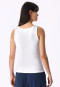 Trägertop Doppelripp weiß - Mix+Relax