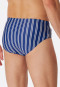 Slip da bagno in maglieria a righe bianco sporco - Classic Swim