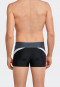 Badehose Wirkware recycelt seitliche Streifen schwarz - Nautical Active