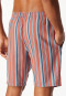 Bermuda in tessuto rosso chiaro a strisce - Mix+ Relax