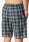 Bermuda shorts short woven fabric olive chequered - Mix+Relax
