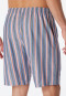 Bermuda shorts woven organic cotton stripes grapefruit - Mix+Relax