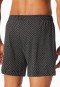 Boxershorts 2er-Pack Jersey uni / schwarz gemustert - Boxershorts Multipacks