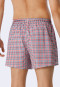 Boxers lot de 2 matière tissée uni carreaux multicolore - Fun Prints
