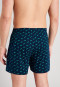Boxershorts Jersey 2er-Pack Dackel gemustert grün/dunkelblau - Fun Prints