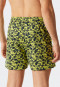 Boxershorts Jersey 2er-Pack uni gemustert dunkelblau/gelb - Fun Prints