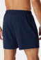 Boxershorts Jersey dunkelblau karierte - Cotton Casuals