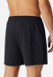 Boxershorts Jersey schwarz kariert - Cotton Casuals