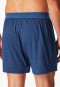 Boxershorts Organic Cotton gemustert atlantikblau - Comfort Fit