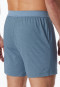 Boxer in cotone organico fantasia grigio-blu - Comfort Fit