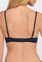 Underwired bra with cup midnight blue polka dots - Pure Jacquard