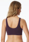 Bustier seamless removable pads plum - Classic Seamless