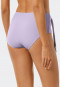 High-waisted bikini bottoms lined sash purple - California Dream