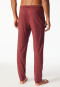 Long burgundy printed pants - Mix+Relax