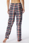 Pantaloni lunghi in tessuto tramato di cotone organico a quadri multicolore - Mix+Relax