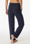 Pantalone lounge lungo in modal taglio Marlene blu - Mix + Relax