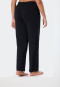 Loungehose lang Modal Marlene-Schnitt schwarz - Mix+Relax