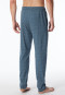 Loungehose lang Organic Cotton jeansblau gemustert - Mix+Relax