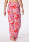 Lounge pants long viscose floral print multicolor - Mix+Relax