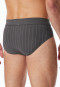 Minislip Fine Interlock striped anthracite - Fine Interlock