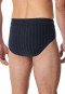 Mini slip fine interlock a strisce blu notte - Fine Interlock