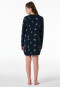 Camicia da notte manica lunga interlock dream motifs blu notte - Nightwear