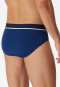 Rio briefs 3-pack organic cotton woven elastic waistband blue / black - 95/5