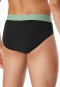 Slip rio confezione da 3 pezzi in cotone organico elastico in vita in tessuto tramato multicolore - 95/5