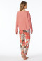 Pigiama 7/8 a coste doppie papaia - Modern Nightwear