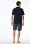 Schlafanzug kurz nachtblau gemustert - Casual Essentials