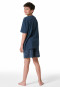 Schlafanzug kurz Organic Cotton Palmen graphit - Nightwear