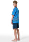 Pyjama court en coton bio rayures aquarium - Nightwear