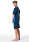 Pyjama court en coton bio rayures aquarium - Nightwear