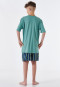 Schlafanzug kurz Organic Cotton Streifen NYC mineral - Nightwear