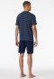 Schlafanzug kurz Streifen admiral - Casual Essentials