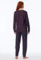 Pigiama con polsini lunghi a strisce multicolore - Comfort Nightwear