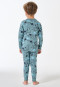 Pyjama long côtelé poignet dinosaure minéral - Kids Nightwear