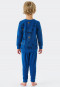Schlafanzug lang Frottee Organic Cotton Bündchen Wikinger blau - Boys World