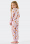 Pajamas long interlock organic cotton cuffs teddy bears pink - Natural Love