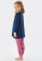 Schlafanzug lang Interlock Organic Cotton Leggings Zauberin College dunkelblau - Cat Zoe