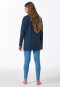 Pigiama con maglietta e leggings leopardati blu - Nightwear