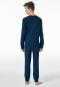 Pajamas long motif print blue - Nightwear