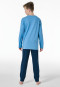 Pajamas long motif print light blue - Nightwear