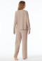 Pajamas long ecru printed - selected! premium